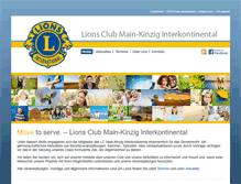 Tablet Screenshot of lions-mkk.de